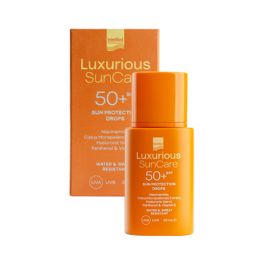 Luxurious Suncare Protection Drops Λεπτόρρευστο Αντηλιακό Γαλάκτωμα Προσώπου Spf50+ 30 ml