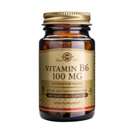 Solgar B6 100mg 100 φυτικές κάψουλες
