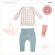 Korres Baby Wash + Dress Set με Μπλουζάκι & Παντελόνι από 100% Οργανικό Βαμβάκι 3-6m & Βρεφικό Αφρόλουτρο/Σαμπουάν 20ml Travel Size