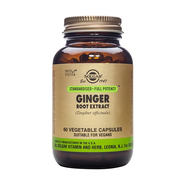Solgar SFP Ginger Root Extract (Zingiber officinale) Ενισχυμένα Φυτικά Εκχυλίσματα 60 Veg. Caps