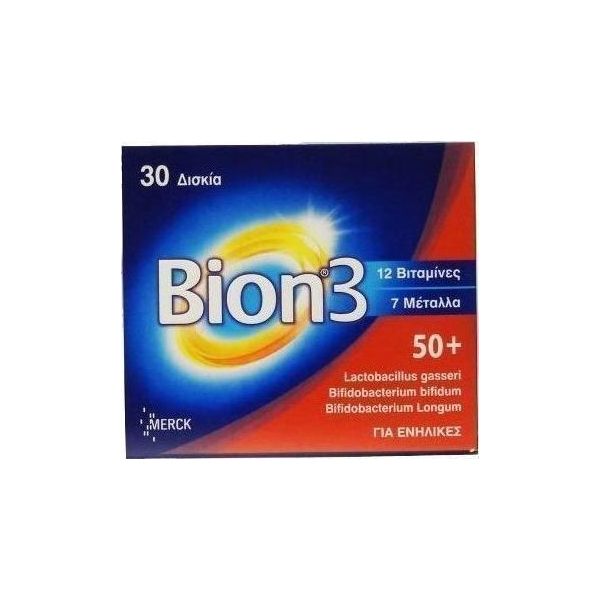 Merck Bion 3 50+ 30 ταμπλέτες