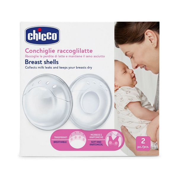 Chicco Natural Feeling Κοχύλια Συλλογής Μητρικού Γάλακτος 2τμχ