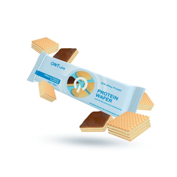 QNT Liife Protein Wafer 32% Γκοφρέτα Πρωτεΐνης με Γεύση Vanilla Yoghurt 35 gr