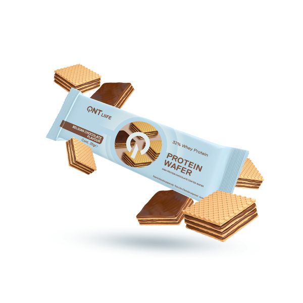 QNT Liife Protein Wafer 32% Γκοφρέτα Πρωτεΐνης με Γεύση Belgian Chocolate 35 gr