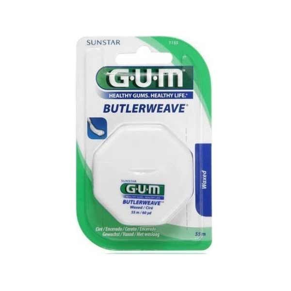Gum Butlerweave Οδοντικό Νήμα Waxed 54m