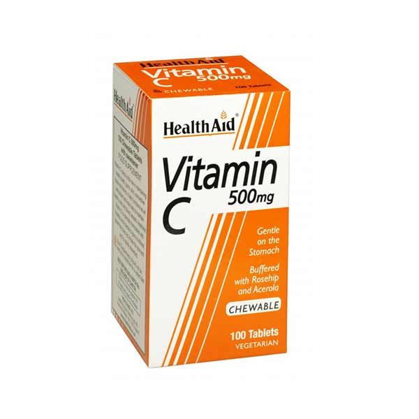 Health Aid Vitamin C 500mg Chewable 100 μασώμενα δισκία