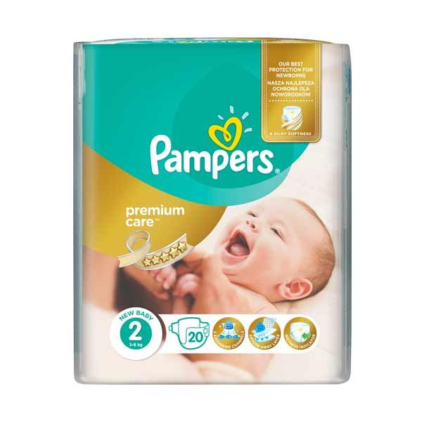 Pampers Premium Care New Baby Πάνες 2 3-6kg 20τμχ
