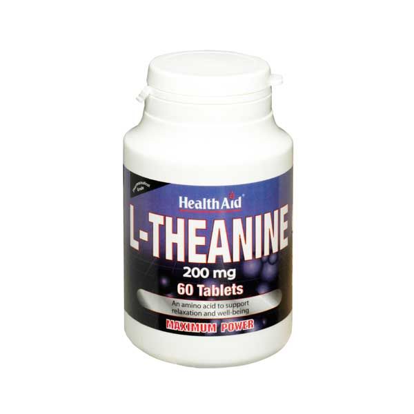 Health Aid L-Theanine 200mg 60 Ταμπλέτες