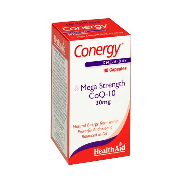 Health Aid Conergy Mega Strength CoQ-10 30mg 90 Κάψουλες