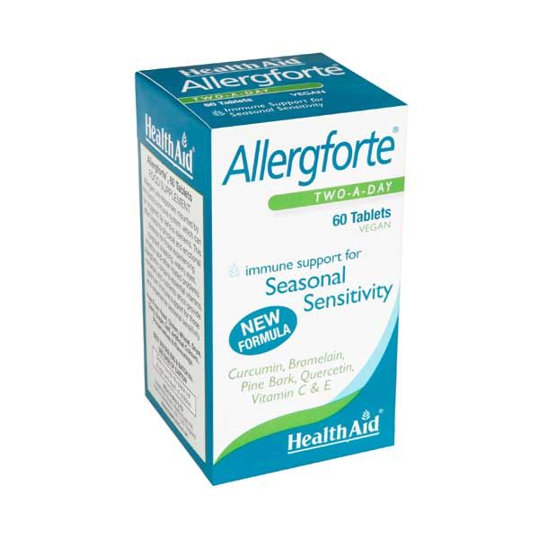 Health Aid Allergforte Συμπλήρωμα Διατροφής Για Τις Εποχιακές Αλλεργίες 60 Ταμπλέτες