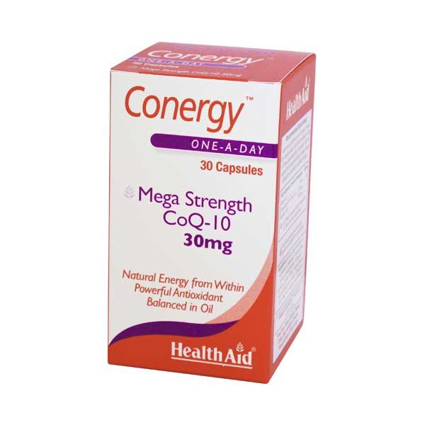 Health Aid Conergy Mega Strength CoQ-10 30mg 30 Κάψουλες