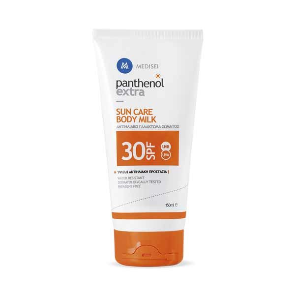 Medisei Panthenol Extra Body Milk Αδιάβροχη Αντηλιακή Κρέμα Προσώπου SPF30 150ml