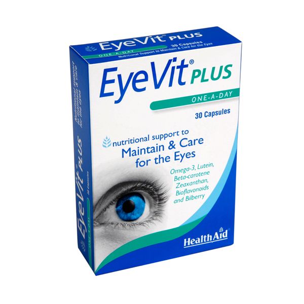 Health Aid EyeVit Plus Για Τη Φροντίδα Των Ματιών 30 Κάψουλες