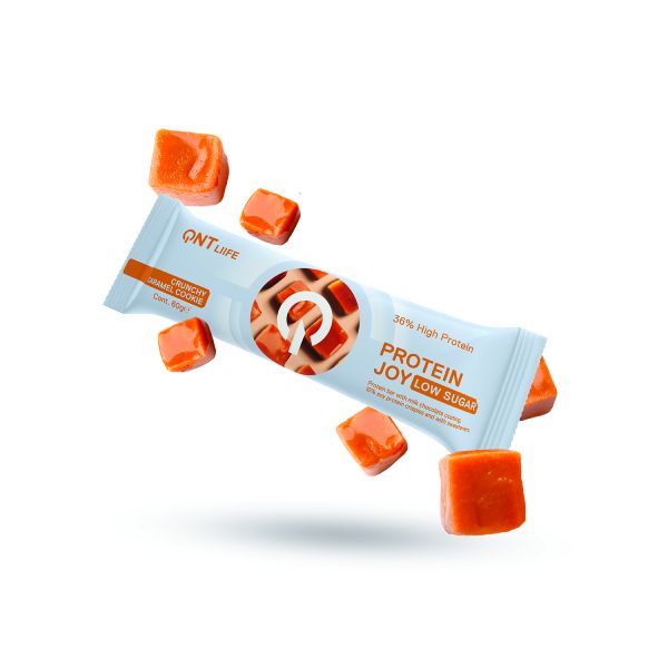 QNT Liife Protein Joy 38% Μπάρα Πρωτεΐνης με Γεύση Crunchy Caramel Cookie 60 gr
