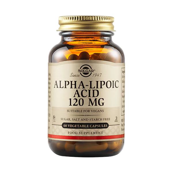 Solgar Alpha-Lipoic Acid 120mg 60 Φυτικές Κάψουλες