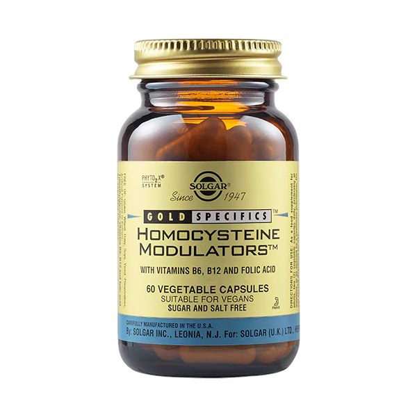 Solgar Gold Specifics Homocysteine Modulators with Vitamin B6, B12 and Folic Acid 60 Φυτικές Κάψουλες