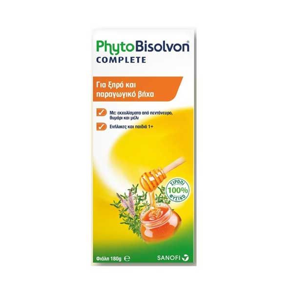 Bisolvon Phyto Complete Σιρόπι Για Ξηρό & Παραγωγικό Βήχα 180g