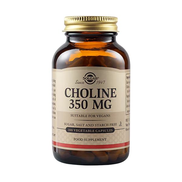 Solgar Choline 350 mg 100 Φυτικές Κάψουλες