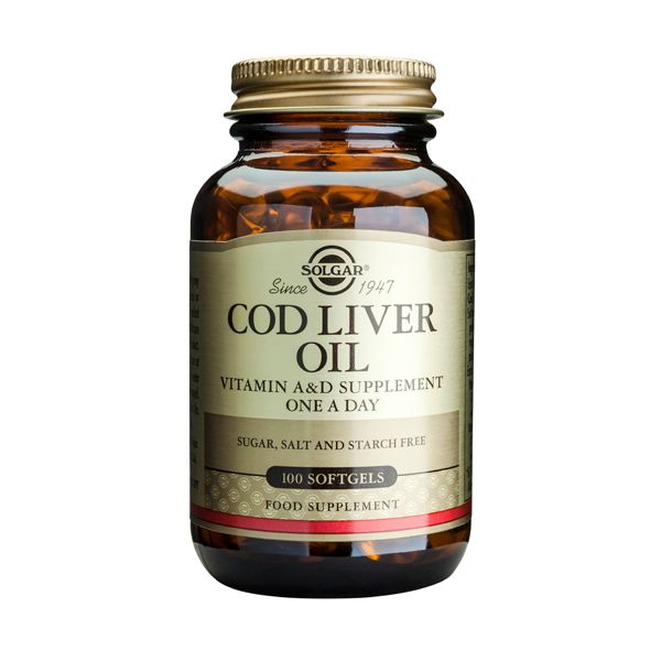 Solgar Cod Liver Oil One A Day Βιταμίνες 100 Softgels