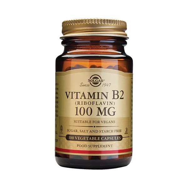 Solgar Vitamin B2 (Riboflavin) 100 mg 100 Φυτικές Κάψουλες