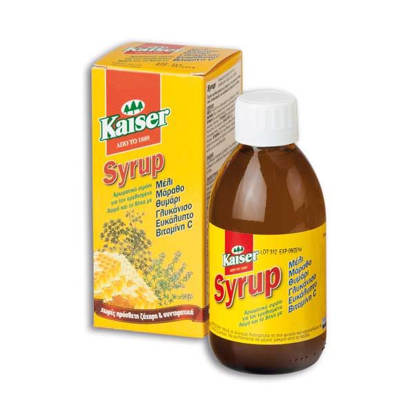 Kaiser Σιρόπι Για Το Λαιμό Με Βότανα, Μέλι & Βιταμίνη C 100ml