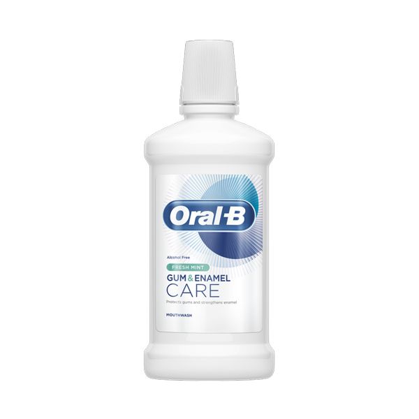 Oral-B Gum & Enamel Care Στοματικό Διάλυμα Με Γεύση Δροσερής Μέντας 500ml