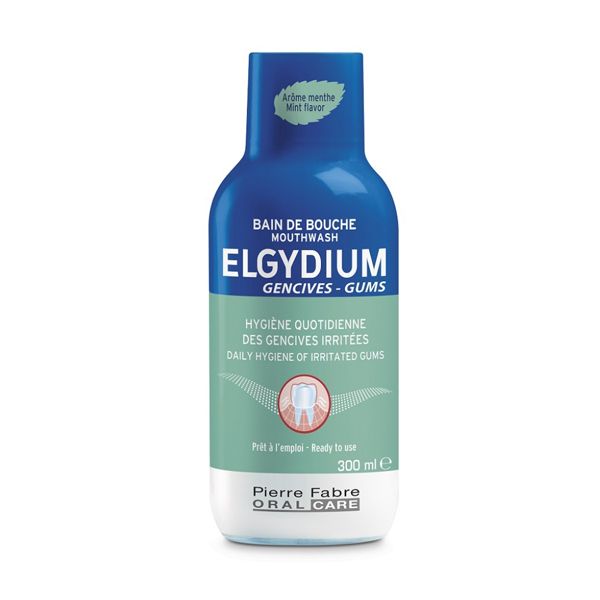 Elgydium Gums Στοματικό Διάλυμα Για Προστασία & Καταπράυνση Των Ερεθισμένων Ούλων 300ml