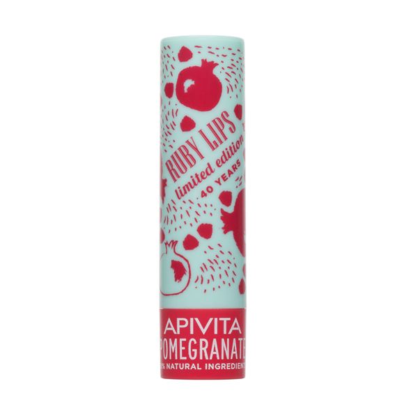 Apivita Limited Edition 40 Years Lip Care Με Ρόδι & Χρώμα 4.4g