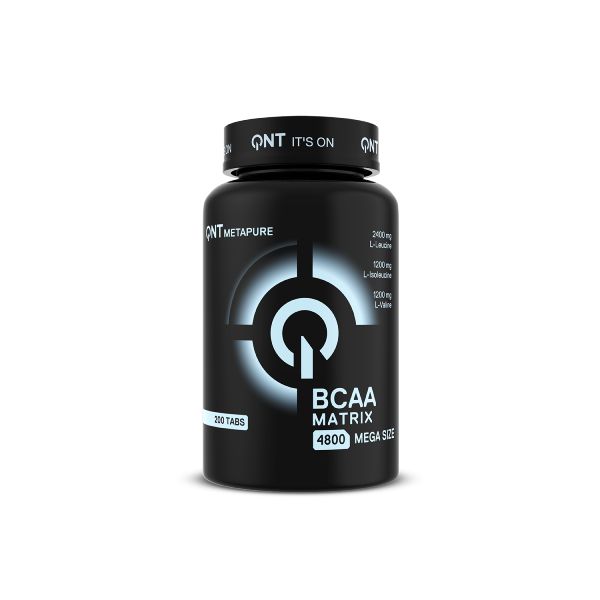 QNT Metapure BCAA Matrix 4800 Mega Size Συμπλήρωμα Διατροφής για Μυϊκή Αποκατάσταση και Τόνωση 200 Ταμπλέτες