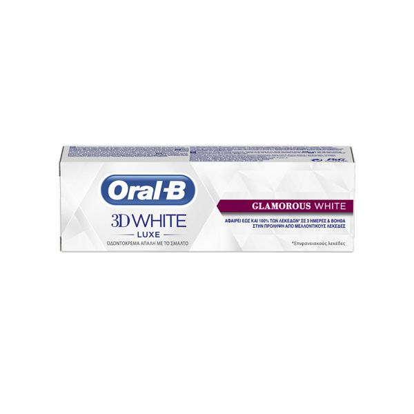 Oral-B 3D White Luxe Glamorous White Λευκαντική Οδοντόκρεμα 75ml