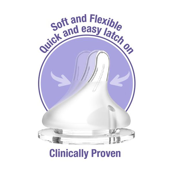 Lansinoh Natural Wave Πλαστικό Μπιμπερό Με Θηλή Σιλικόνης S Αργή Ροή 160ml