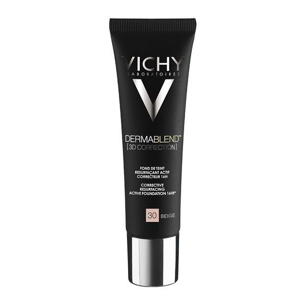 Vichy Dermablend 3D Καλυπτικό & Διορθωτικό Make-Up Προσώπου Για Λιπαρό & Με Τάση Ακμής Δέρμα Spf25 30 Beige 30ml