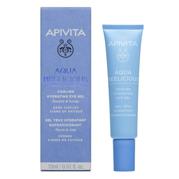 Apivita Aqua Beelicious Δροσιστικό Τζελ Ενυδάτωσης για τα Μάτια με Λουλούδια και Μέλι 15 ml