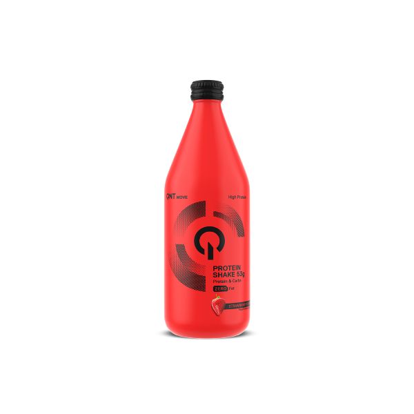 QNT Move Protein Shake 53 gr Πρωτεΐνη Ορού Γάλακτος Συμπλήρωμα Διατροφής για Μυϊκή Αποκατάσταση με Γεύση Strawberry 500 ml