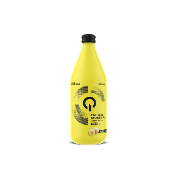 QNT Move Protein Shake 53 gr Πρωτεΐνη Ορού Γάλακτος Συμπλήρωμα Διατροφής για Μυϊκή Αποκατάσταση με Γεύση Banana 500 ml