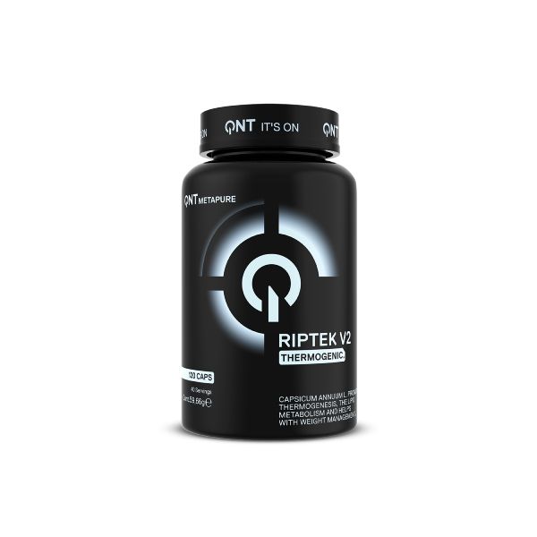 QNT Metapure Riptek V2 Thermogenic Συμπλήρωμα Διατροφής για Διαχείριση Όρεξης, Ενέργεια και Καύση Λίπους 120 Κάψουλες