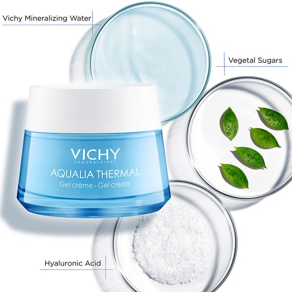 Vichy Aqualia Thermal Κρέμα-Τζελ Προσώπου Ενυδατικής Αναπλήρωσης Για Ευαίσθητο & Μικτό Δέρμα 50ml