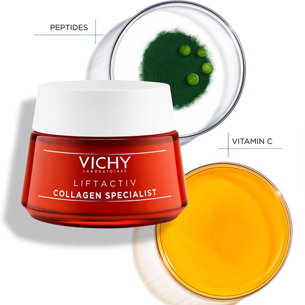 Vichy Liftactiv Collagen Specialist Κρέμα Προσώπου Για Επανόρθωση Βαθιών & Κάθετων Ρυτίδων Για Όλες Τις Επιδερμίδες 50ml