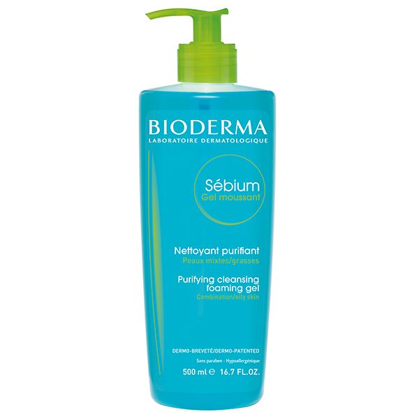 Bioderma Sebium Τζελ Καθαρισμού Προσώπου Για Μικτό/Λιπαρό/Ακνεϊκό Δέρμα 500ml