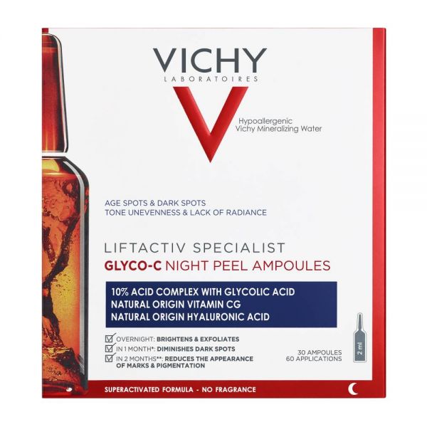 Vichy Liftactiv Specialist Glyco-C Αντιγηραντικές Αμπούλες Νύχτας 30*2ml