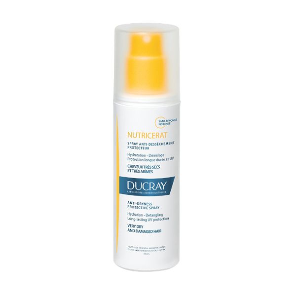 Ducray Nutricerat Προστατευτικό Spray Κατά Της Ξηρότητας Για Πολύ Ξηρά Ταλαιπωρημένα Μαλλιά Που Σπάνε 75ml