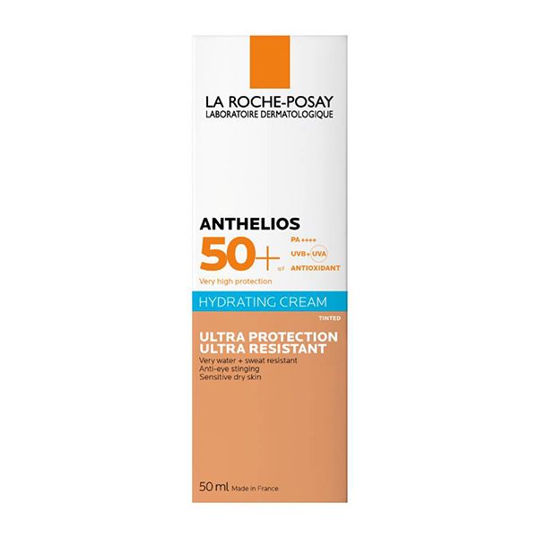 La Roche-Posay Anthelios Αντηλιακή Ενυδατική Κρέμα Προσώπου Με Χρώμα Ενάντια Στο Τσούξιμο Των Ματιών Spf50+ 50ml