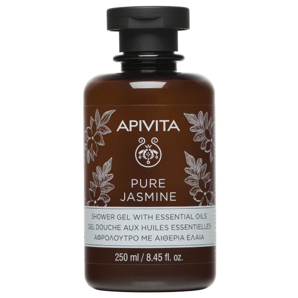 Apivita Pure Jasmine Αφρόλουτρο με Γιασεμί και Αιθέρια Έλαια 250 ml