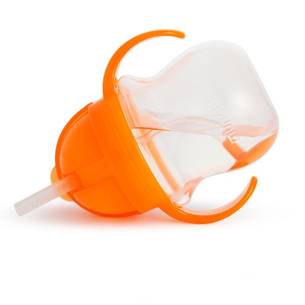 Munchkin Tip & Sip Κύπελλο Με Καλαμάκι & Κλείσιμο Ασφαλείας Πορτοκαλί Χρώμα 6Μ+