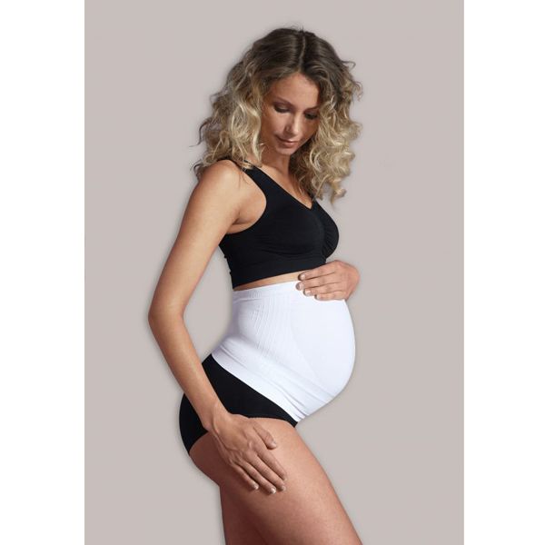 Carriwell Seamless Maternity Support Band Υποστηρικτική Ζώνη Εγκυμοσύνης Χωρίς Ραφές Λευκό XL