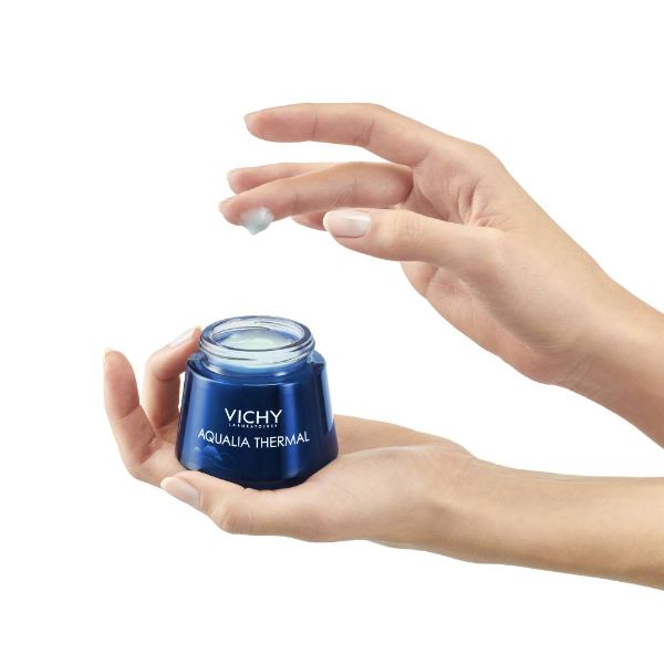 Vichy Aqualia Thermal Night Spa Ενυδατική Κρέμα Προσώπου Νύχτας & Μάσκα 2 Σε 1 Για Ευαίσθητο/Αφυδατωμένο Δέρμα 75ml