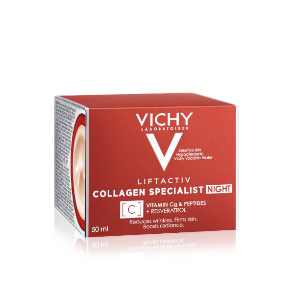 Vichy Liftactiv Collagen Specialist Κρέμα Προσώπου Νυκτός 50ml