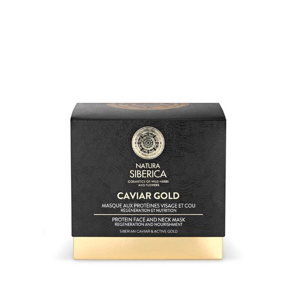 Natura Sibaerica Caviar Gold Μάσκα Πρωτεΐνης Προσώπου/Λαιμού Για Ανάπλαση & Θρέψη 50ml