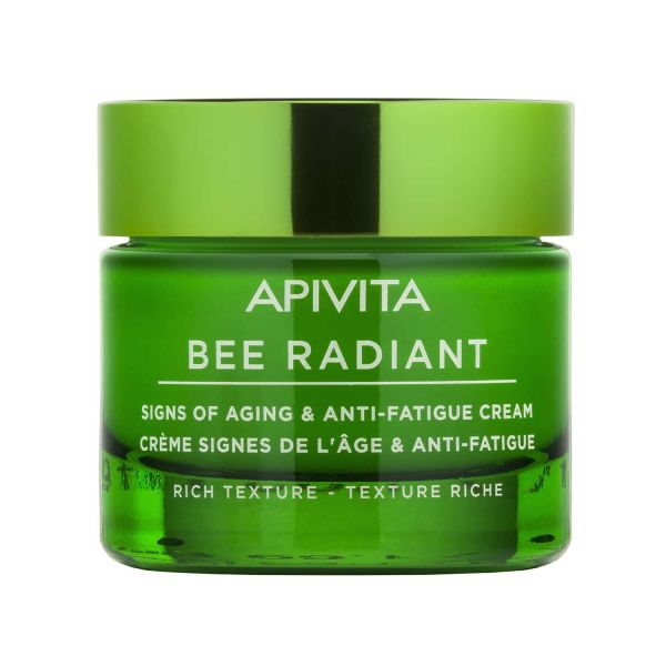 Apivita Bee Radiant Κρέμα Προσώπου Πλούσιας Υφής με Λευκή Παιώνια και Πρόπολη 50 ml