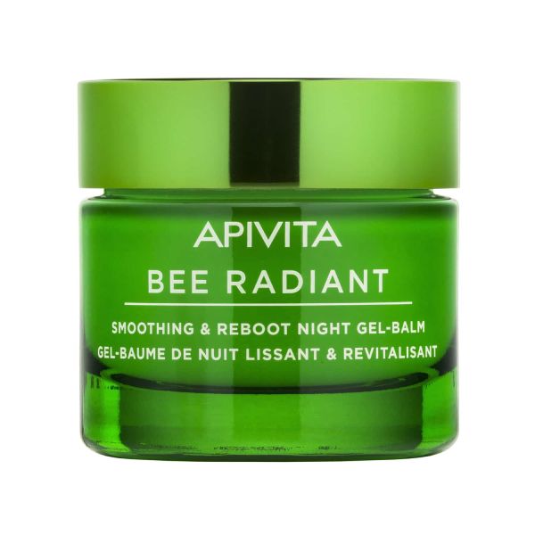 Apivita Bee Radiant Gel-Balm Προσώπου Νύχτας για Λείανση και Αναζωογόνηση με Λευκή Παιώνια και Πρόπολη 50 ml
